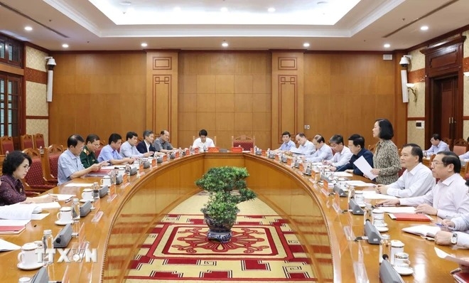 Thường trực Ban Bí thư Trương Thị Mai chủ trì giao ban công tác quý 1 năm 2024