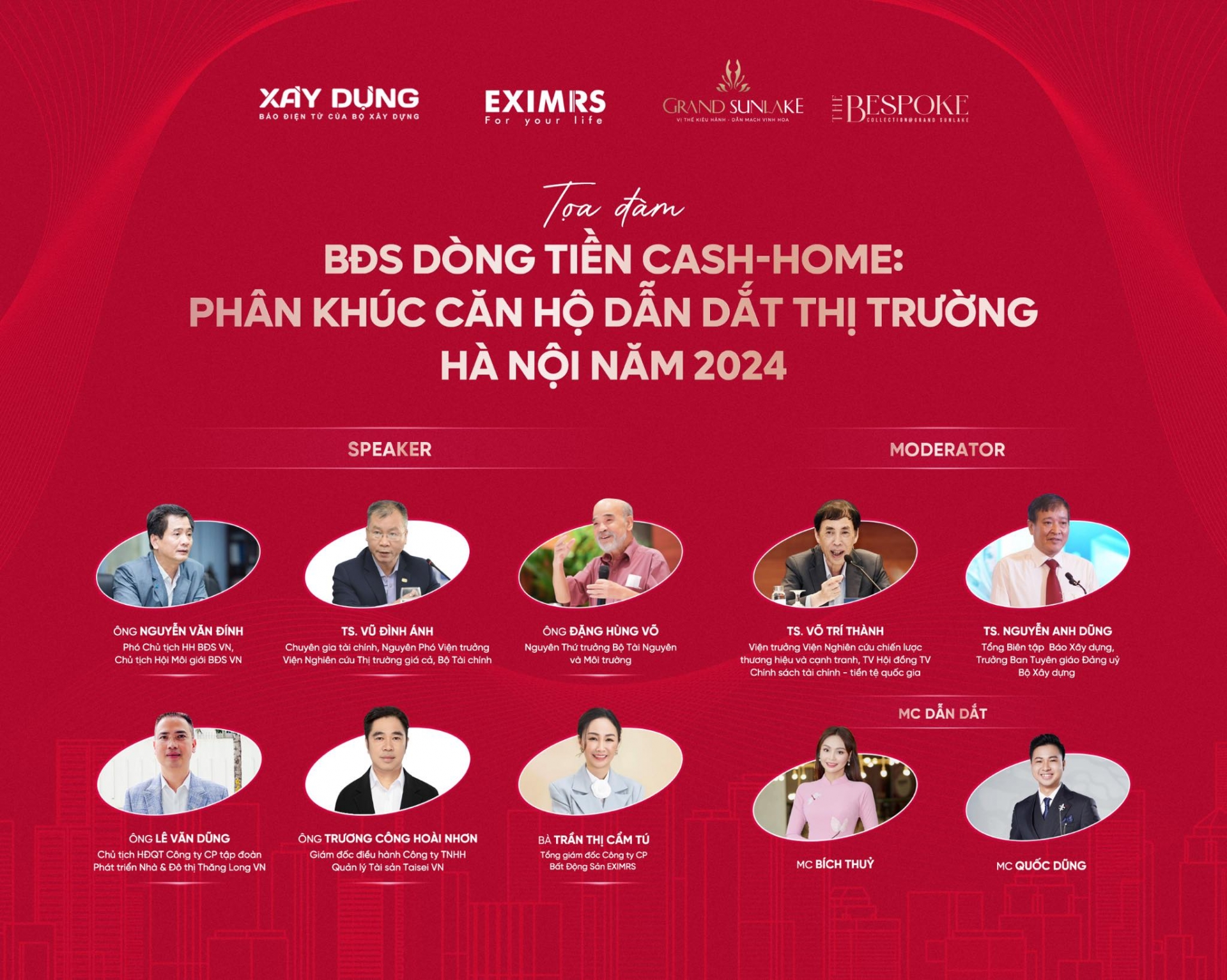 Sắp diễn ra Tọa đàm “Bất động sản dòng tiền Cash-Home: Phân khúc căn hộ dẫn dắt thị trường Hà Nội năm 2024”