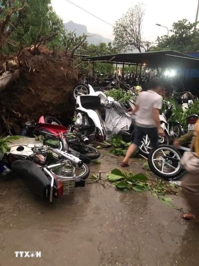 Sơn La: Hàng trăm ngôi nhà bị tốc mái, đổ sập do dông lốc và mưa to