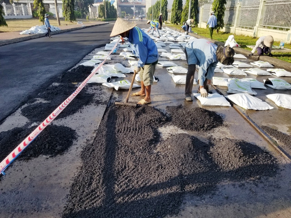 Định mức dự toán thi công mặt đường giao thông bằng vật liệu bê tông nhựa Carboncor Asphalt