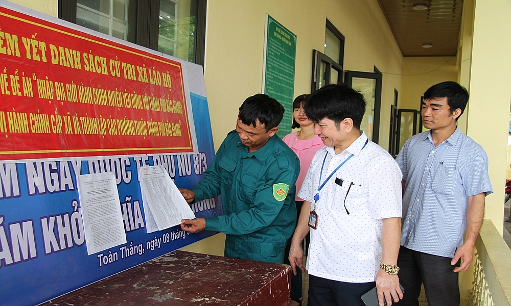 Bắc Giang: Hào hứng ngày bỏ phiếu lấy ý kiến về việc sắp xếp đơn vị hành chính