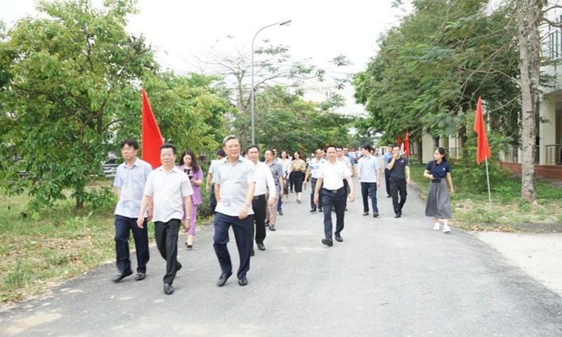 Đoàn khảo sát liên ngành kiểm tra thực trạng phát triển đô thị thành phố Thanh Hóa