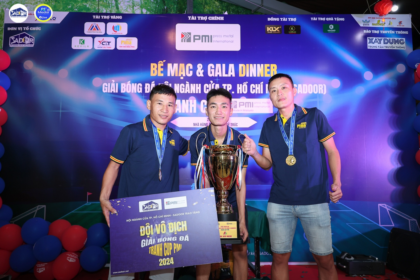 Bế mạc và trao giải Giải bóng đá Hội ngành Cửa Thành phố Hồ Chí Minh tranh cup PMI lần 1 năm 2024