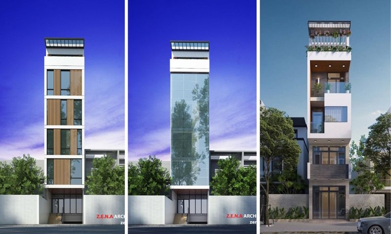 Top 100 mẫu nhà phố 5 tầng hiện đại có thang máy đẹp tối ưu chi phí, công năng