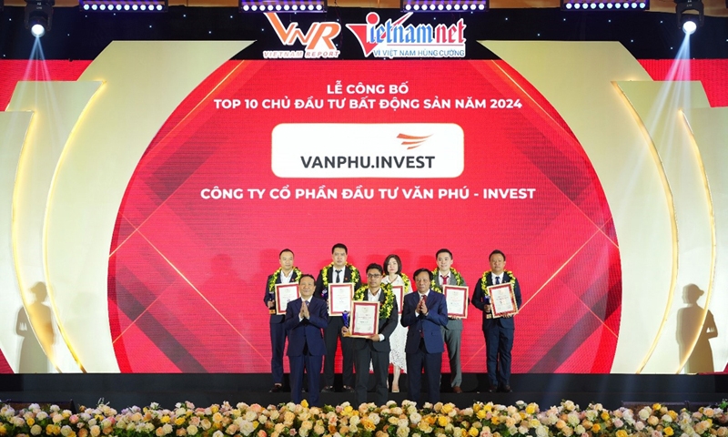 Văn Phú – Invest lần thứ 2 liên tiếp lọt vào danh sách Top 10 Chủ đầu tư bất động sản