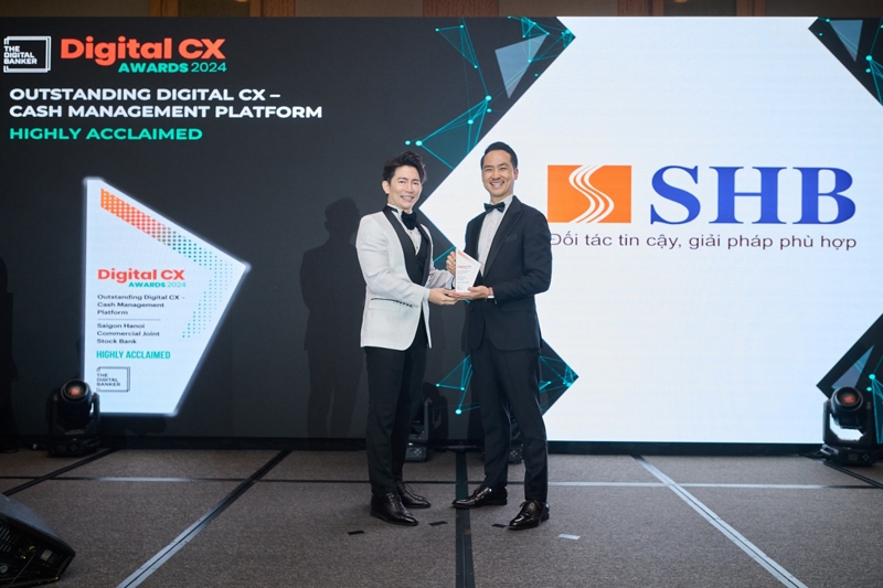 SHB là đại diện ngân hàng Việt Nam đầu tiên, duy nhất giành cú đúp giải thưởng tại Digital CX Awards 2024