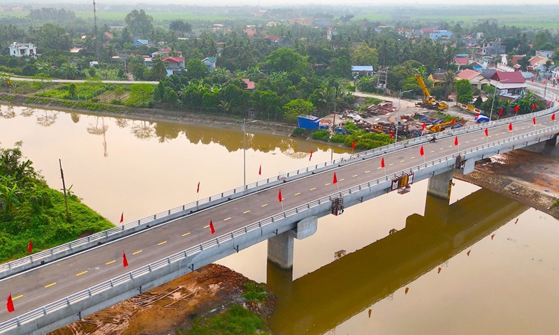Thông xe cầu Lô Đông kết nối Hải Phòng với Thái Bình