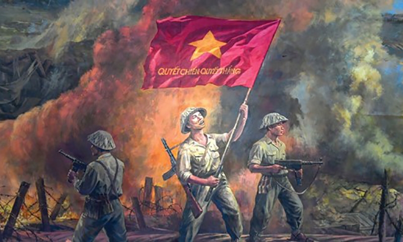 Lá cờ "Quyết chiến quyết thắng" của Hồ Chủ tịch - Sức mạnh tinh thần to lớn