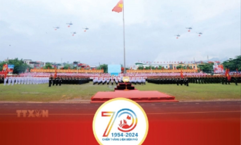 Toàn cảnh lễ diễu binh, diễu hành Kỷ niệm 70 năm Chiến thắng Điện Biên Phủ
