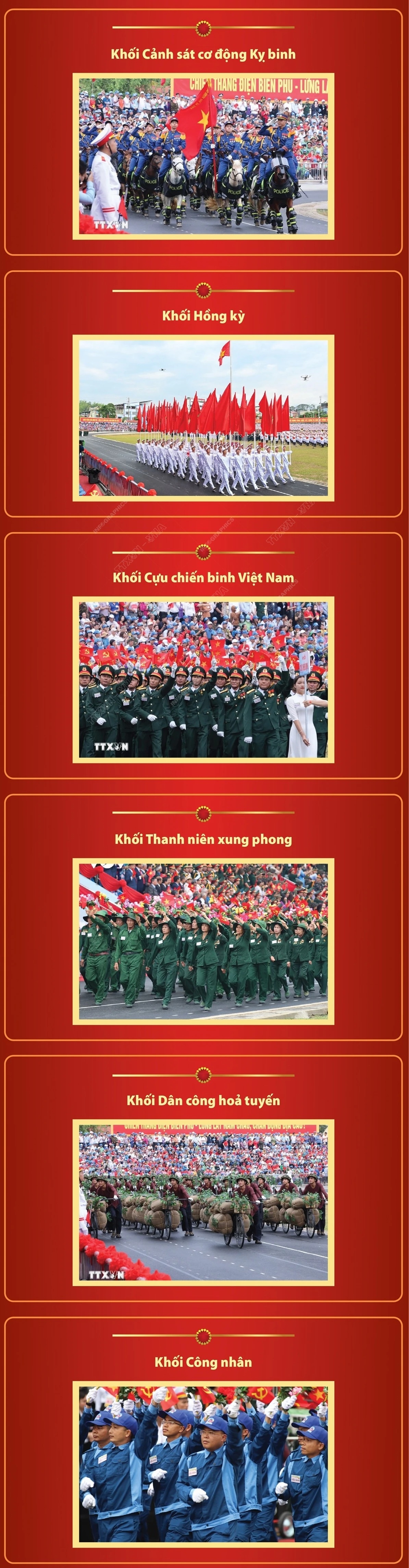 Toàn cảnh lễ diễu binh, diễu hành Kỷ niệm 70 năm Chiến thắng Điện Biên Phủ
