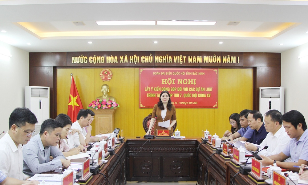 Bắc Ninh tổ chức hội nghị lấy ý kiến đóng góp cho 2 dự án Luật