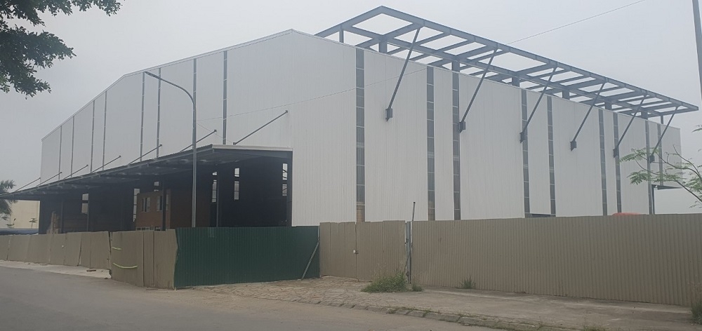 Thạch Thất (Hà Nội): Nhà xưởng xây dựng không phép tại Khu công nghiệp Thạch Thất - Quốc Oai
