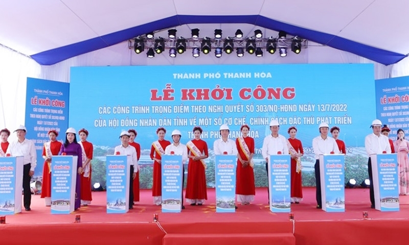 Thanh Hóa: Khởi công một số công trình trọng điểm nhân kỷ niệm 134 năm Ngày sinh Chủ tịch Hồ Chí Minh