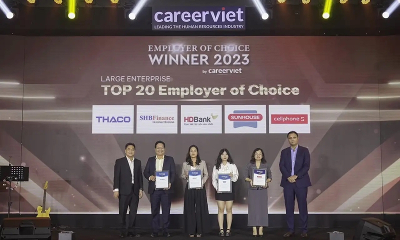 THACO vào “Top 20 nhà tuyển dụng được yêu thích nhất” khối doanh nghiệp lớn