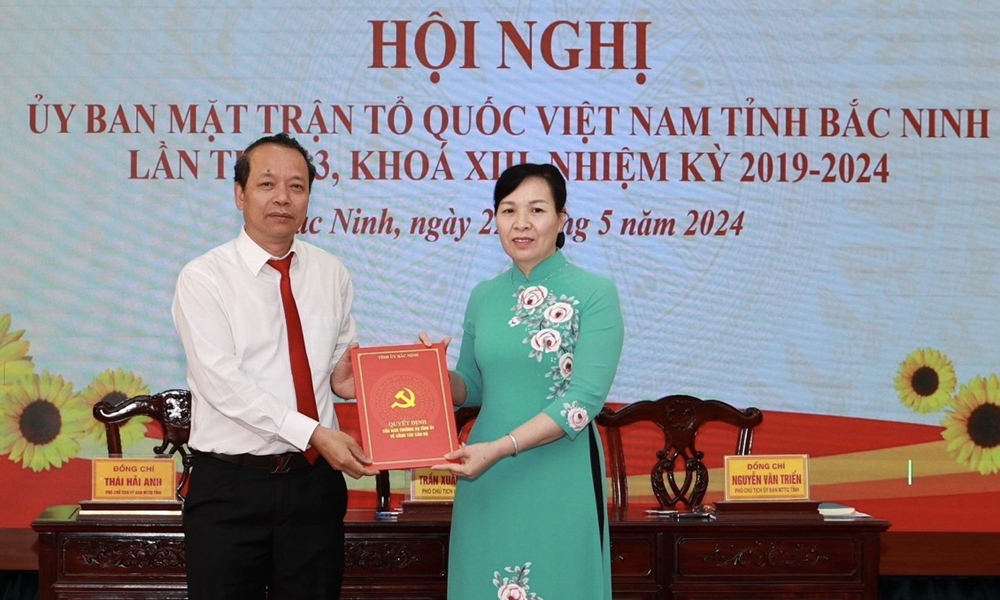 Bí thư Huyện ủy Gia Bình được bầu làm Chủ tịch Ủy ban Mặt trận Tổ quốc tỉnh Bắc Ninh