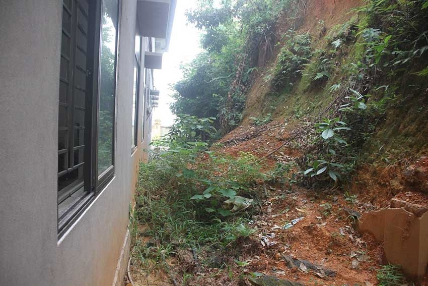 Lập Thạch (Vĩnh Phúc): Nguy cơ sạt lở đất tại trường Mầm non thị trấn Hoa Sơn