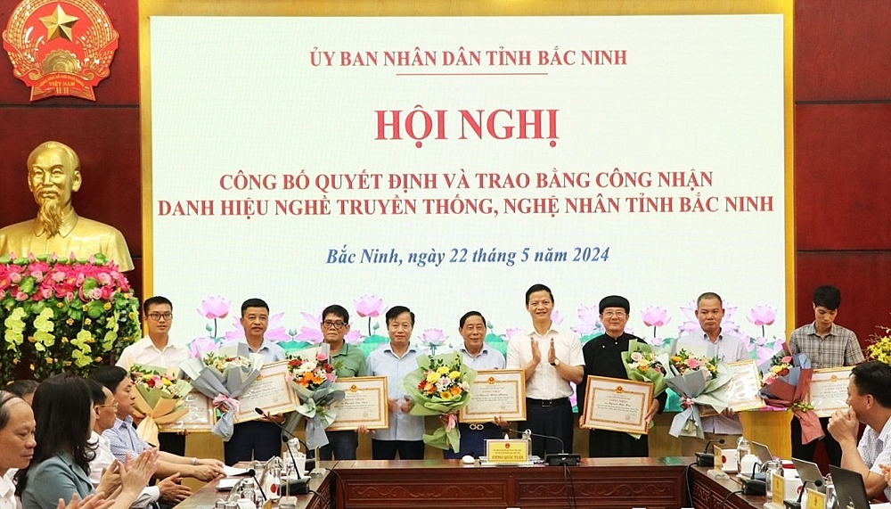 Bắc Ninh: 7 nghề của thị xã Thuận Thành được trao Bằng công nhận danh hiệu Nghề truyền thống