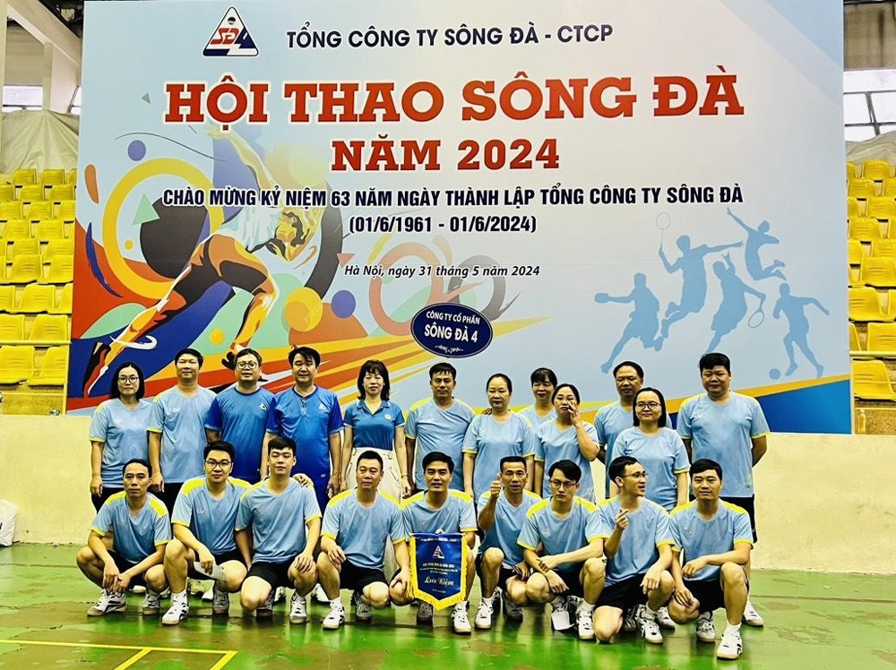 Tổng Công ty Sông Đà - CTCP tổ chức Hội thao năm 2024 chào mừng ngày thành lập