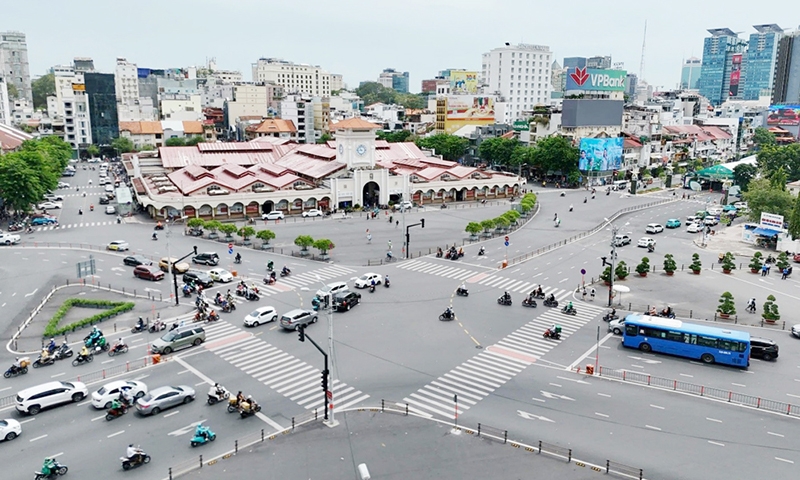 Thành phố Hồ Chí Minh: Sẽ khởi công cải tạo cảnh quan trước chợ Bến Thành vào ngày 1/10