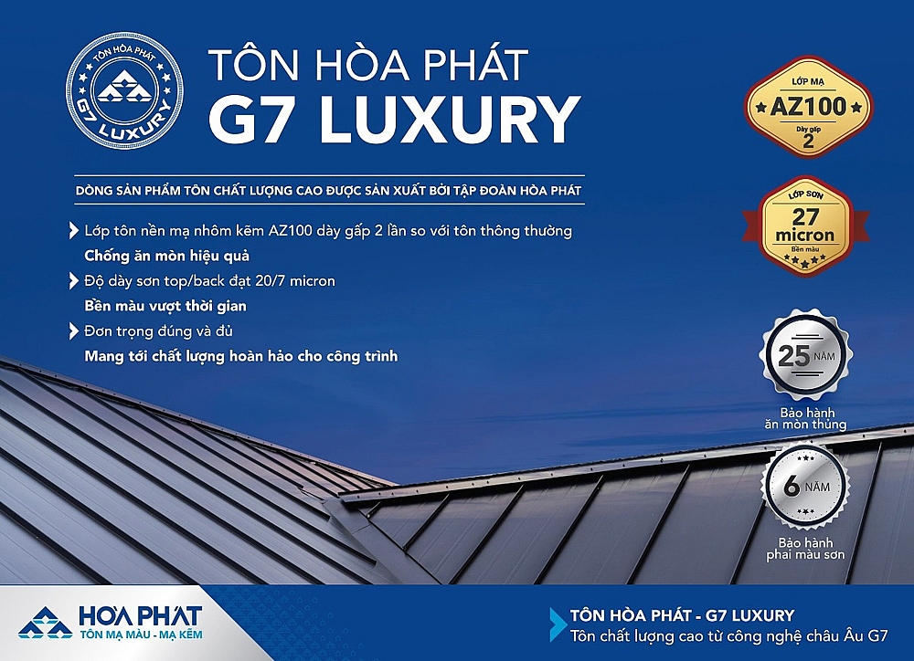 Hòa Phát ra mắt dòng tôn cao cấp, chất lượng ưu việt G7 – Luxury