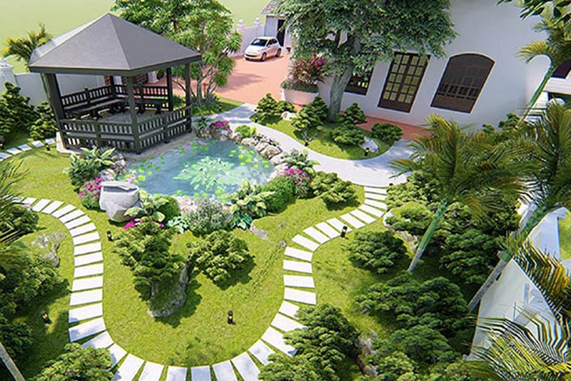 100 mẫu thiết kế sân vườn đẹp, thi công trọn gói chuyên nghiệp