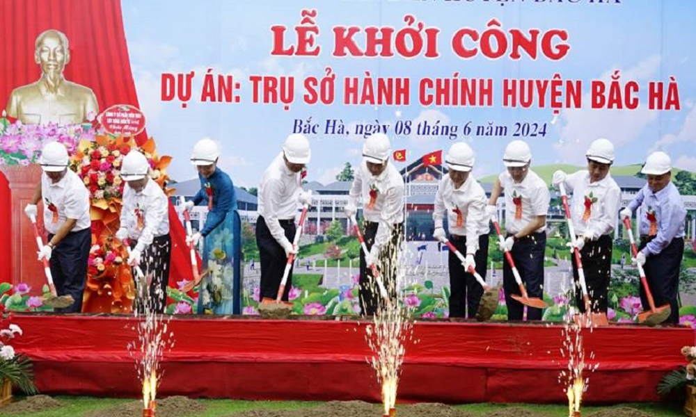Lào Cai: Khởi công công trình Trụ sở hành chính huyện Bắc Hà