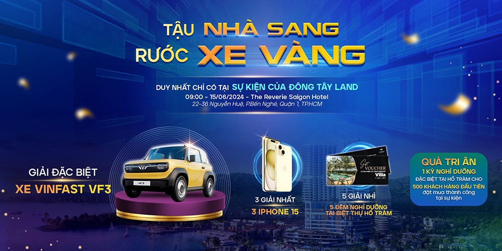 Đông Tây Land tặng xe ô tô cho khách hàng tại sự kiện giới thiệu dự án Libera Nha Trang