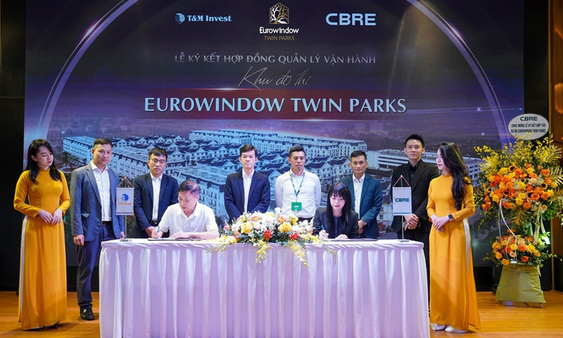 Khu đô thị Eurowindow Twin Parks chính thức được quản lý vận hành bởi CBRE