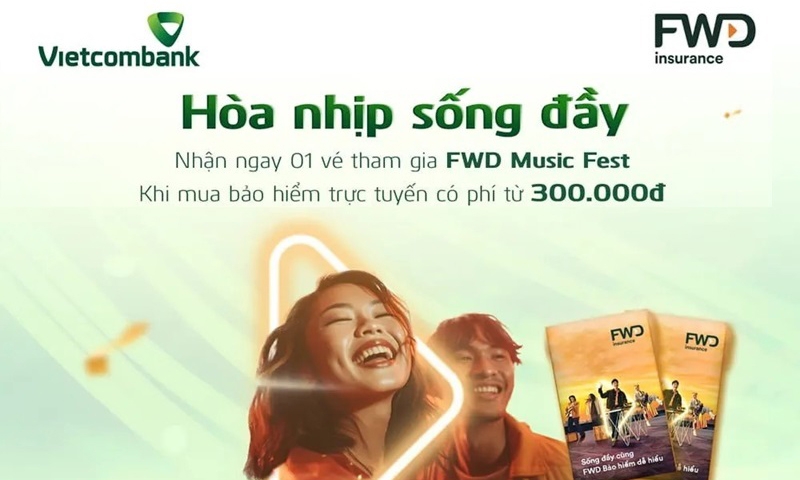 Nhận ngay vé tham dự đại nhạc hội FWD Music fest 2024 khi mua bảo hiểm trực tuyến với phí chỉ từ 300.000 VNĐ