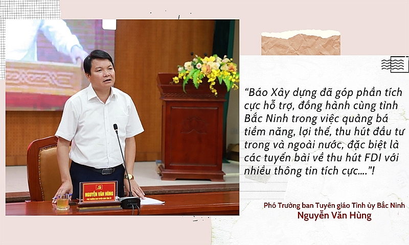 Báo Xây dựng đồng hành cùng tỉnh Bắc Ninh trên hành trình phát triển