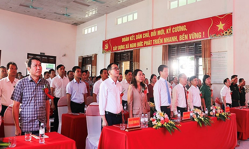 Thành phố Vinh (Nghệ An): Xã Nghi Đức đón Bằng công nhận xã đạt chuẩn Nông thôn mới nâng cao