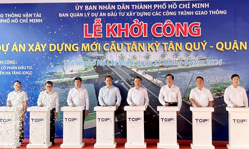 Thành phố Hồ Chí Minh: Tái khởi công xây dựng cầu Tân Kỳ Tân Quý sau 5 năm “đứng hình”