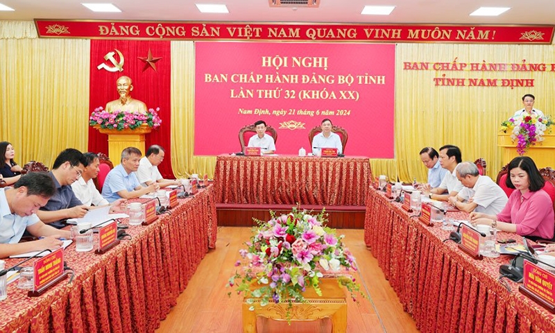 Nam Định: Tổ chức Hội nghị lần thứ 32 và triển khai nhiệm vụ trọng tâm 6 tháng cuối năm 2024