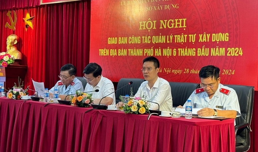 Sở Xây dựng Hà Nội tổ chức Hội nghị giao ban công tác quản lý trật tự xây dựng trên địa bàn