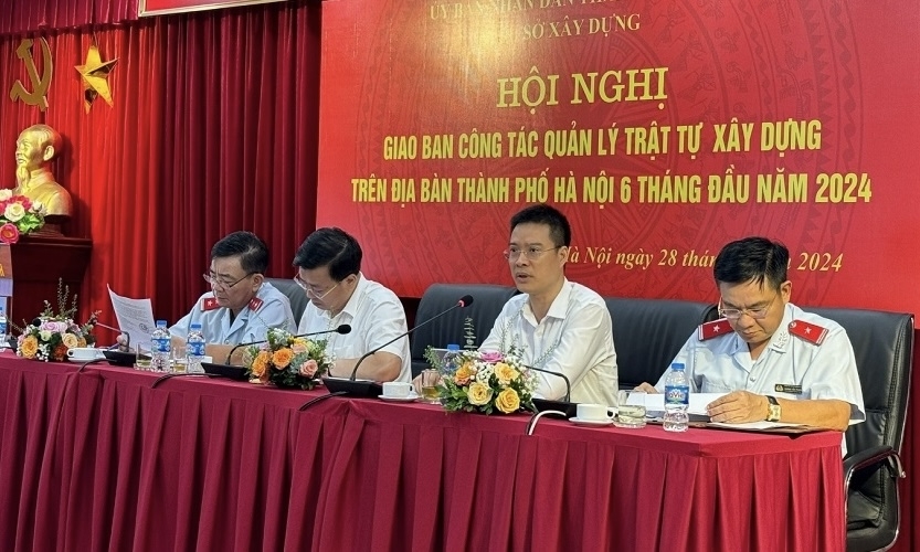 Sở Xây dựng Hà Nội tổ chức Hội nghị giao ban công tác quản lý trật tự xây dựng trên địa bàn