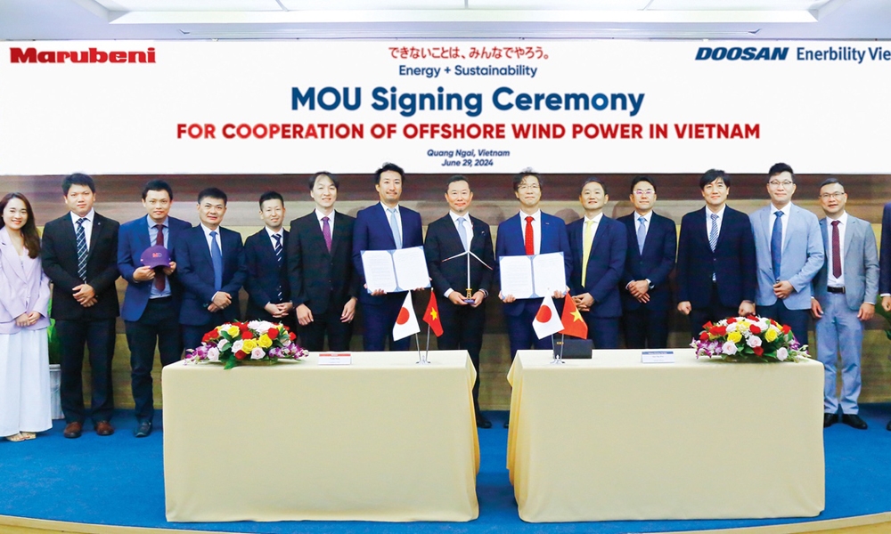 Doosan Vina hợp tác với doanh nghiệp Nhật Bản phát triển chuỗi cung ứng điện gió ngoài khơi Việt Nam