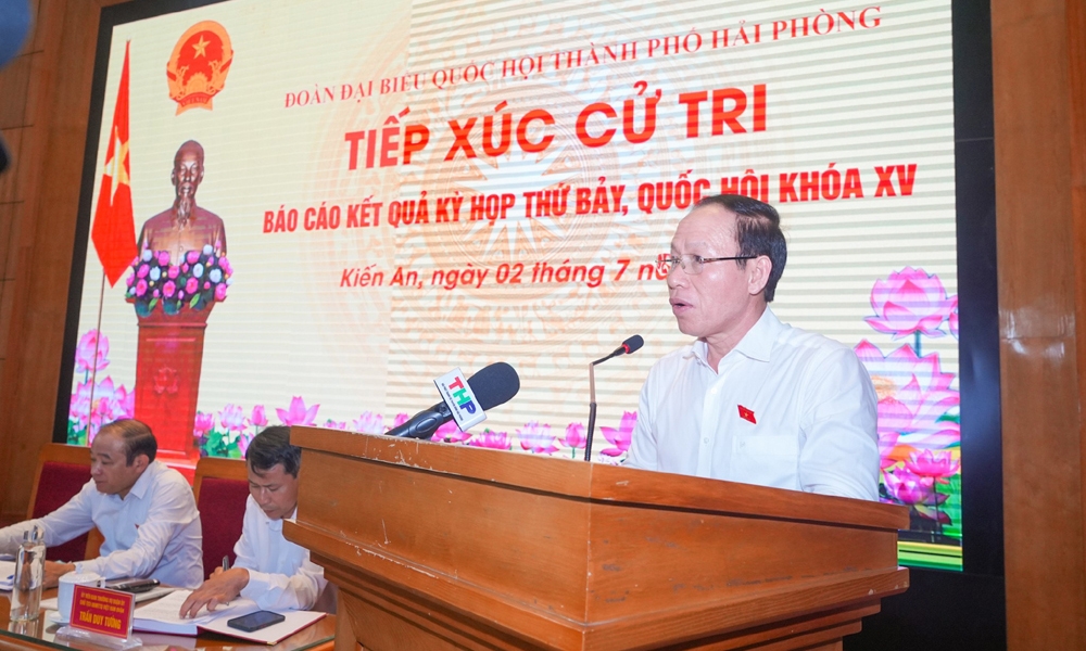 Hải Phòng: Cử tri quận Kiến An kiến nghị quan tâm đầu tư phát triển hạ tầng giao thông