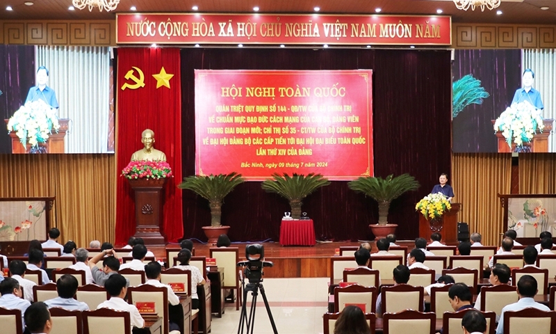 Hội nghị trực tuyến quán triệt Quy định 144-QĐ/TW và Chỉ thị 35-CT/TW tại Bắc Ninh