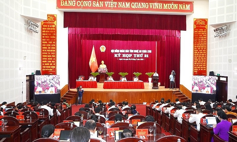 Nghệ An: Khai mạc Kỳ họp thứ 21, HĐND tỉnh khóa XVIII