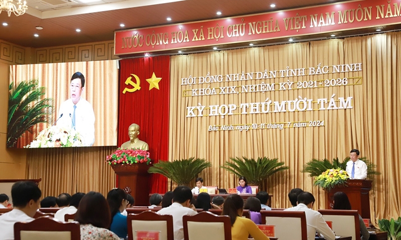 Kỳ họp thứ 18, HĐND tỉnh Bắc Ninh: Đổi mới, thúc đẩy tăng trưởng, nâng cao hiệu quả điều hành