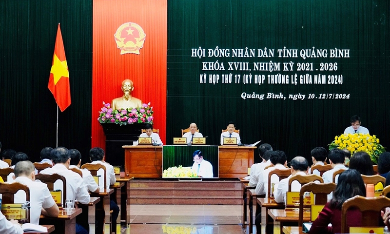 Quảng Bình: HĐND tỉnh khóa XVIII khai mạc Kỳ họp thứ 17