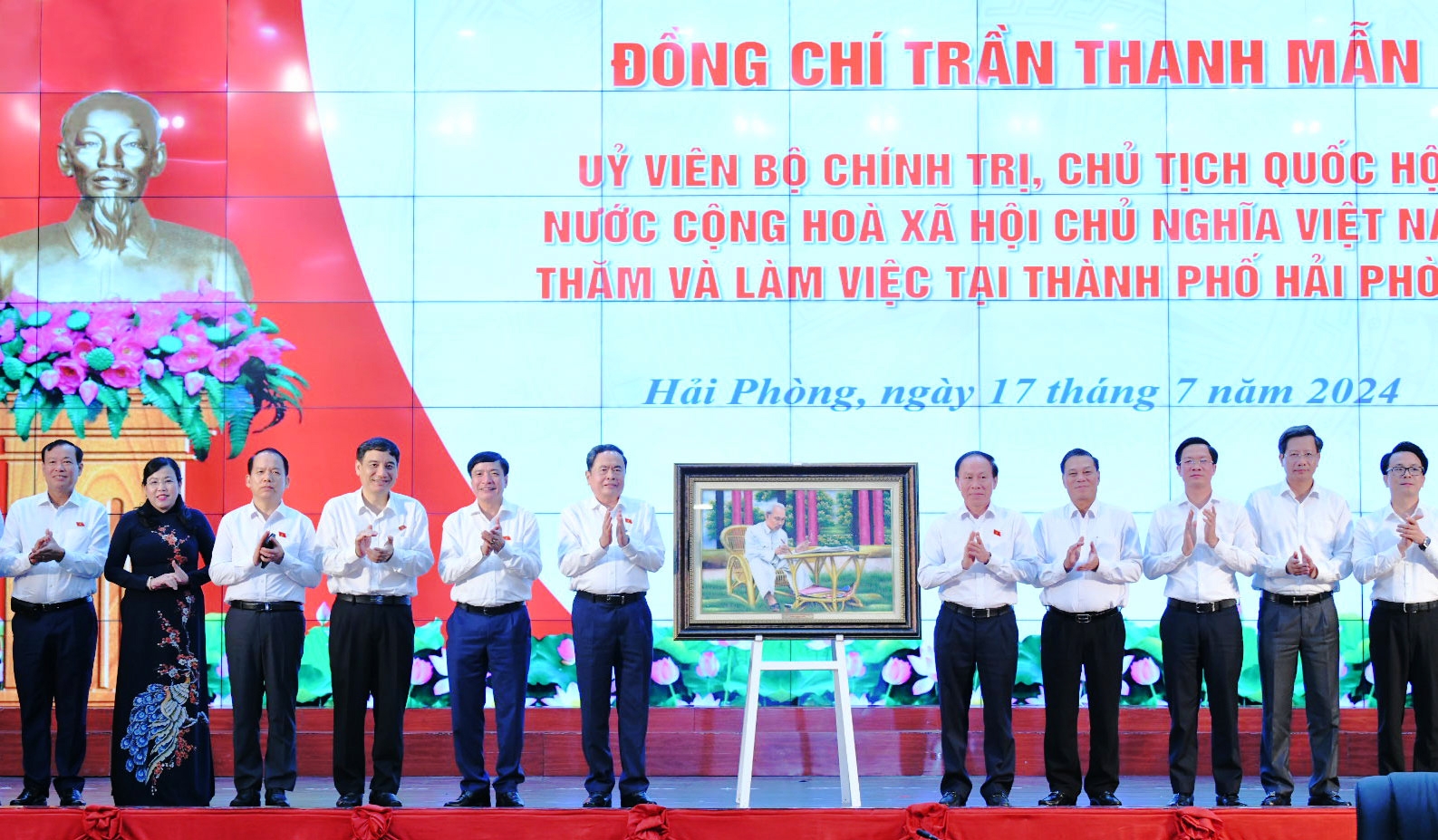 Chủ tịch Quốc hội làm việc với Ban Chấp hành Đảng bộ thành phố Hải Phòng