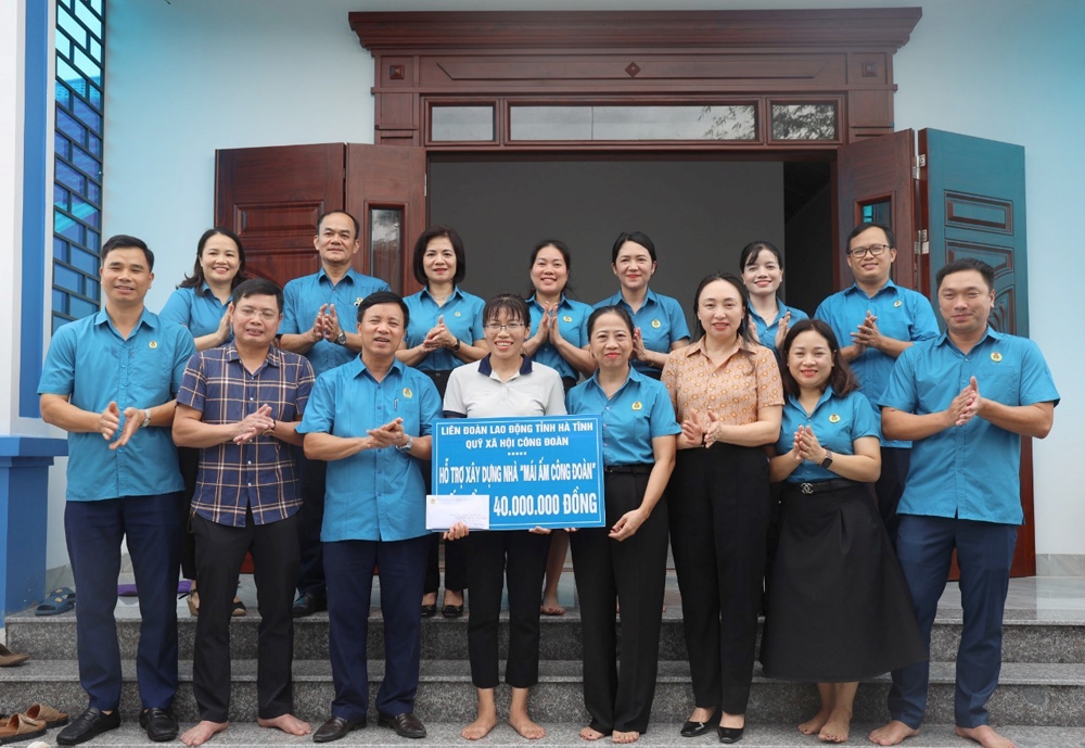 Hà Tĩnh: Hỗ trợ kinh phí 93 nhà “Mái ấm công đoàn” cho người lao động khó khăn về nhà ở