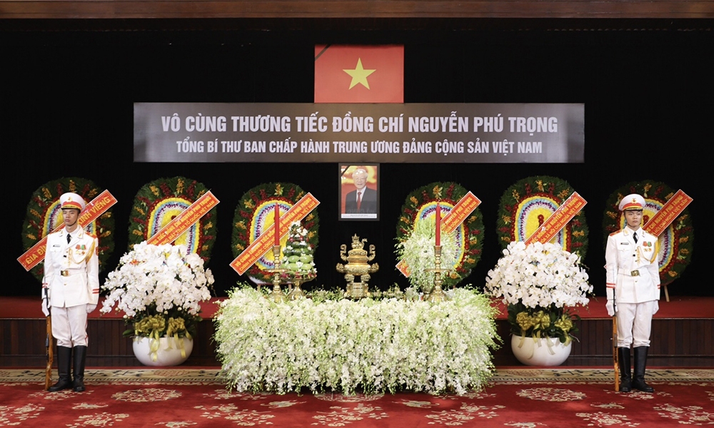 Thành phố Hồ Chí Minh tổ chức lễ viếng Tổng Bí thư Nguyễn Phú Trọng