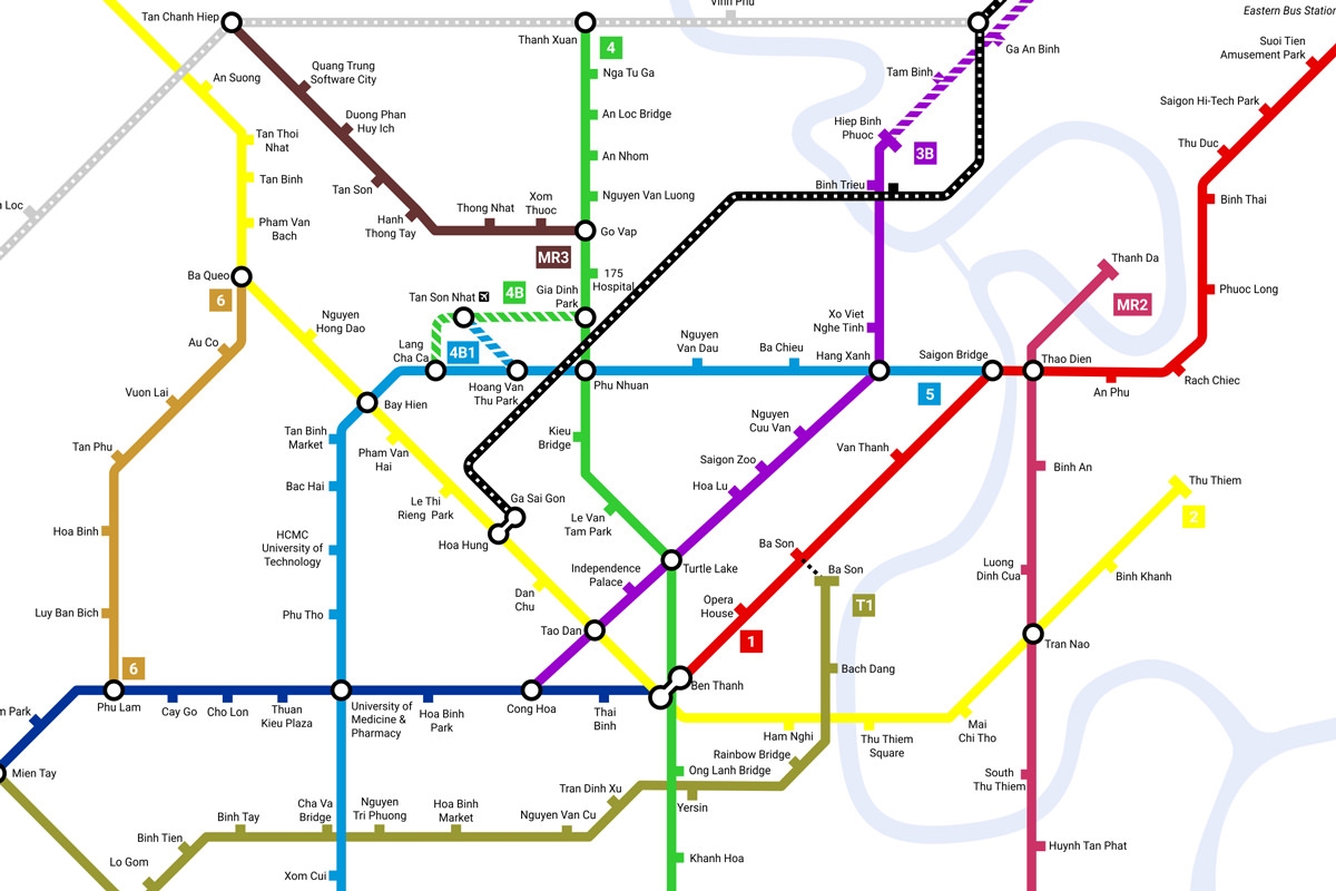 Năm 2035, Thành phố Hồ Chí Minh phấn đấu hoàn thành 6 tuyến metro
