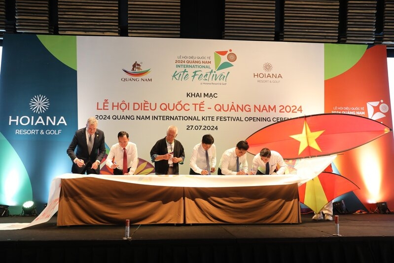 13 đội cùng nhau tranh tài tại Lễ hội Diều quốc tế Quảng Nam 2024