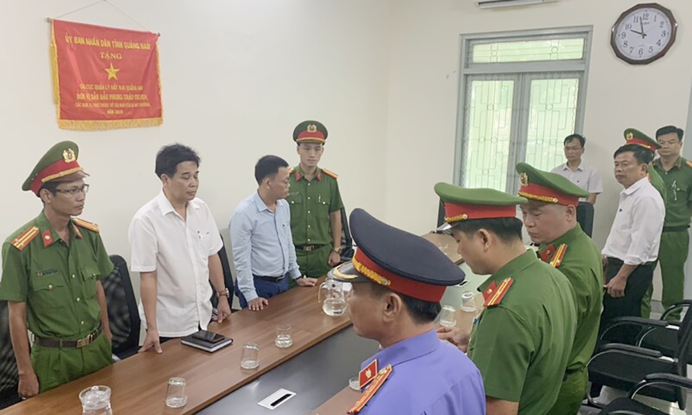 Phó Chi cục trưởng Chi cục Quản lý đất đai tỉnh Quảng Nam bị bắt