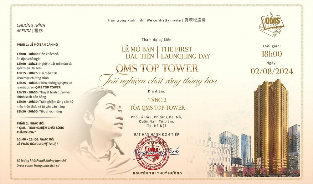 Lễ mở bán căn hộ cao cấp QMS Top Tower Tố Hữu