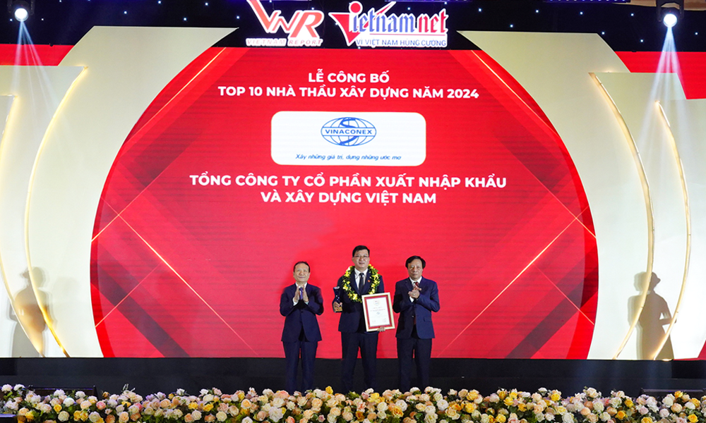 VINACONEX được bình chọn TOP 2 nhà thầu xây dựng năm 2024