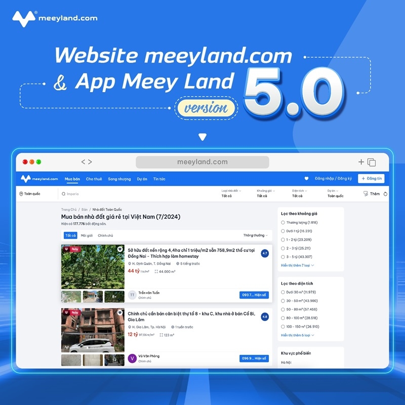 Meeyland.com ra mắt phiên bản nâng cấp tích hợp hàng loạt tính năng đột phá